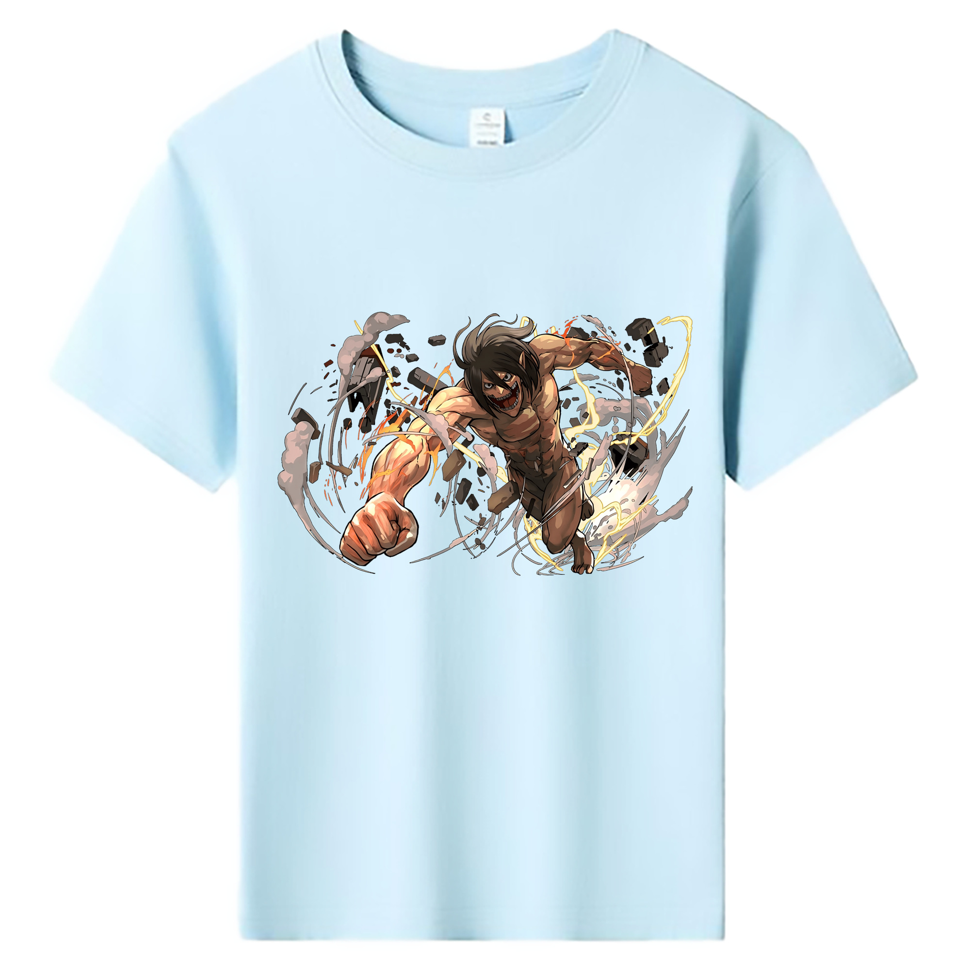 （画像用） 進撃の巨人 Attack on Titan 綿100％キッズTシャツ（フロントプリント）